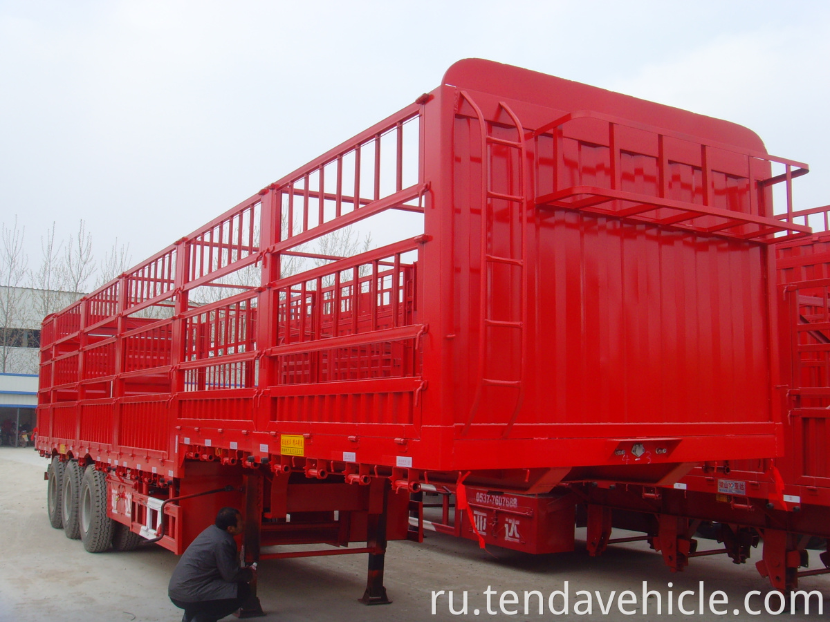 Gooseneck Stake Semi Trailer